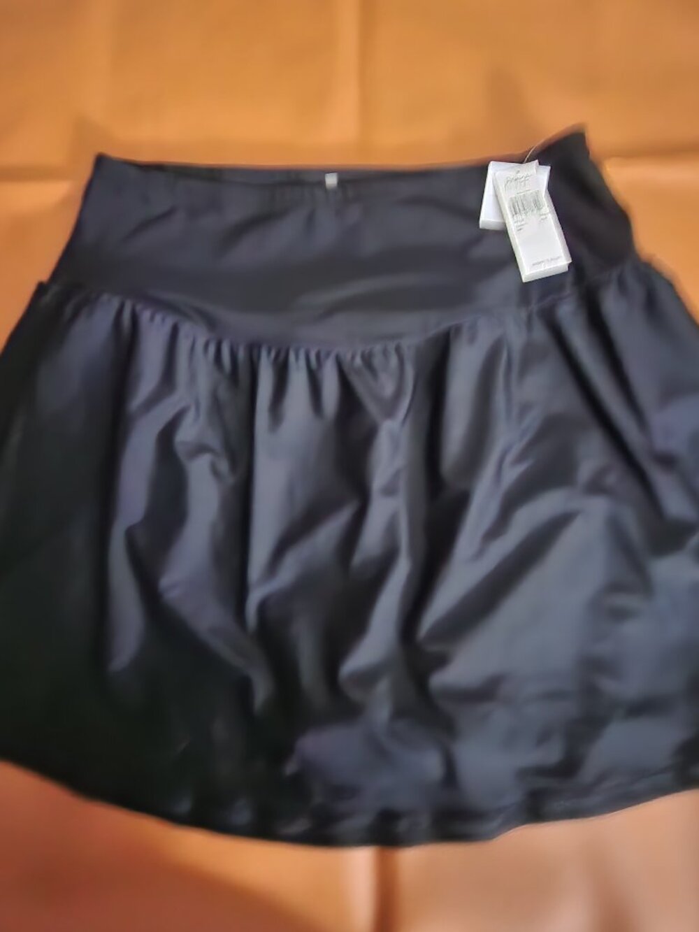 RAISINS CURVE WOMEN'S PLUS BRAVO SKIRT SWIM BOTTOM - BLACK - 24W - NWT